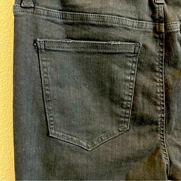 Pistola women Black distress skinny high rise jeans Frey hem Style Arielle Sz 31 - Picture 10 of 16